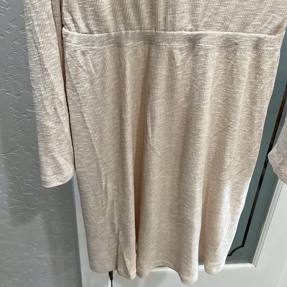 ROXY NWT Strolling Through Long Sleeve Rib Knit Dress - Picture 8 of 9